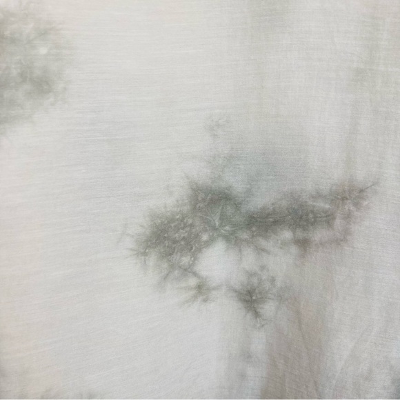 Eileen Fisher silk cotton blend sleeveless tunic in gray white tie dye. Large - Picture 6 of 6